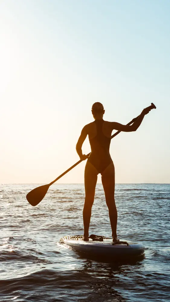 Paddle al tramonto